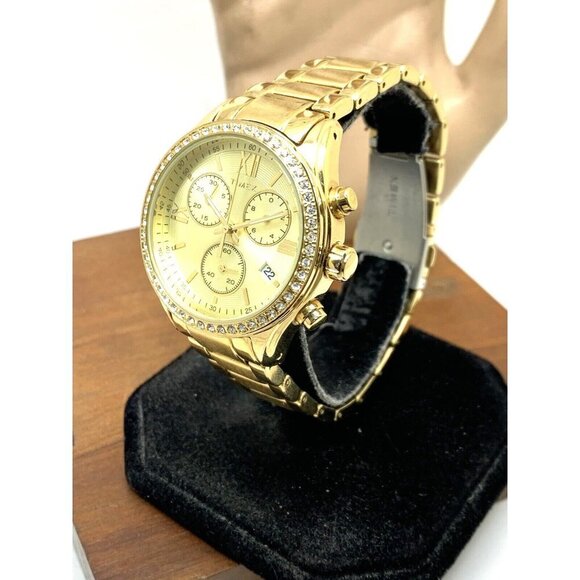 Timex Women's Watch TW2V57800 Quartz Chronograph Gold Dial Stainless Ste… - Picture 14 of 14